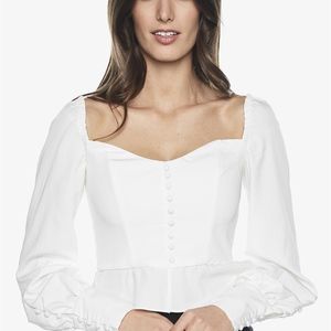 NWT Bardot Button Bustier